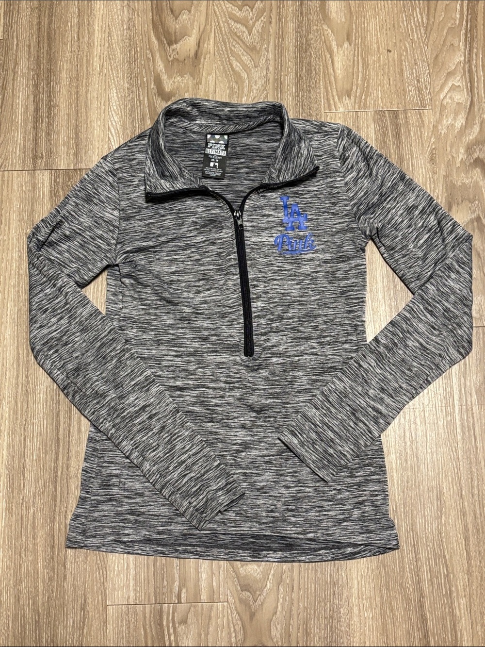 Victoria’s Secret Pink w 5th & Ocean Half Zip LA Dodgers Pullover Size XS
